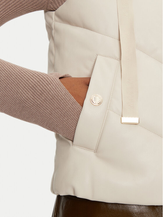 Morgan Morgan Veste 232-GSOLO Écru Regular Fit
