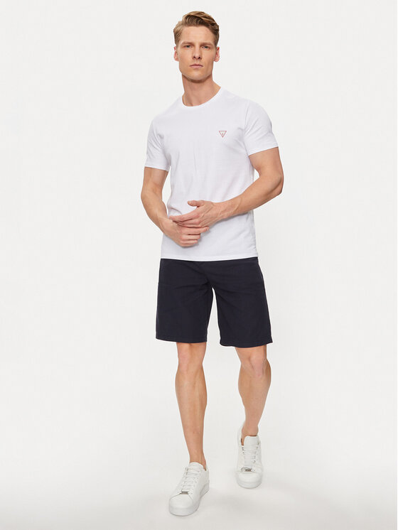 Guess Guess Šortky z materiálu M4GD02 WFBXA Modrá Regular Fit