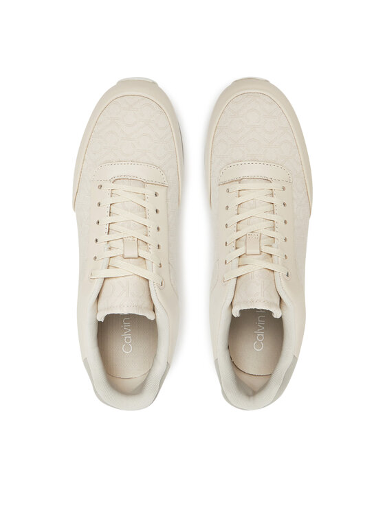 Calvin Klein Calvin Klein Tenisice Runner Lace Up - Jacq HW0HW02413 Écru