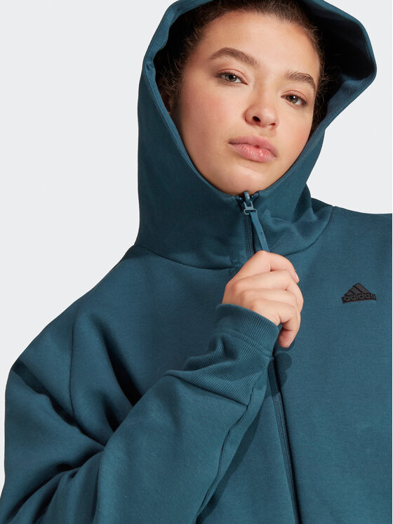 adidas Džemperis ar kapuci IN5150 Tirkīzs Loose Fit | Modivo.lv