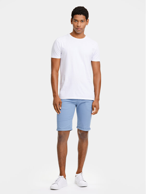 Lindbergh Lindbergh Szorty materiałowe 30-505044 Niebieski Slim Fit