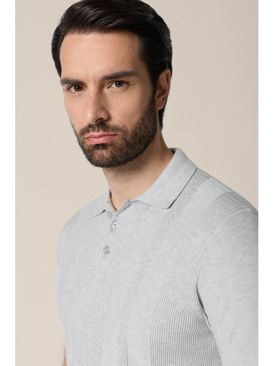Lancerto Lancerto Polo Nino PO073126000023 Szary Regular Fit
