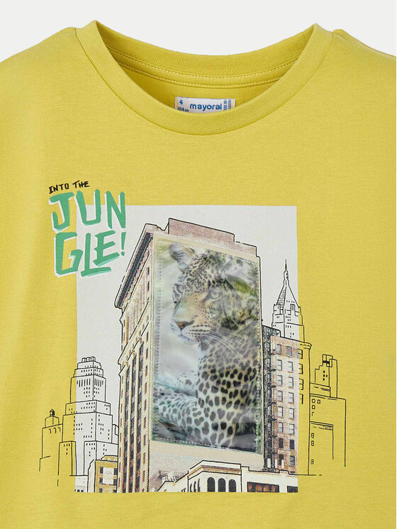 Mayoral Mayoral T-shirt 3043 Žuta Regular Fit