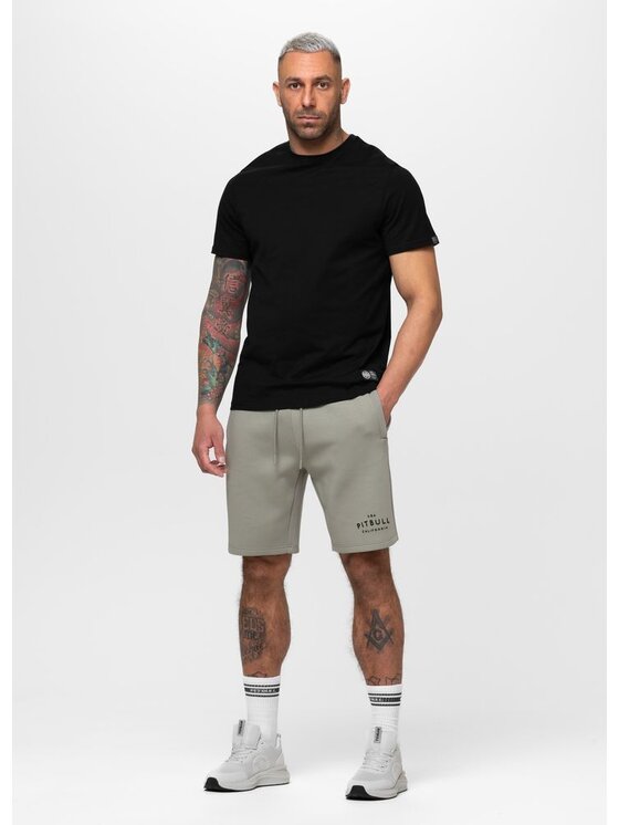 PITBULL PITBULL Szorty materiałowe SAMPSON Szary Regular Fit