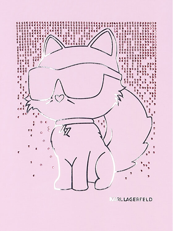 Karl Lagerfeld Kids Karl Lagerfeld Kids Kleid für den Alltag Z30456 M Rosa Regular Fit