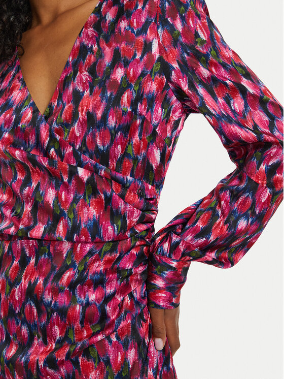 Guess Guess Коктейлна рокля Marion W4BK40 WGLK2 Розов Slim Fit