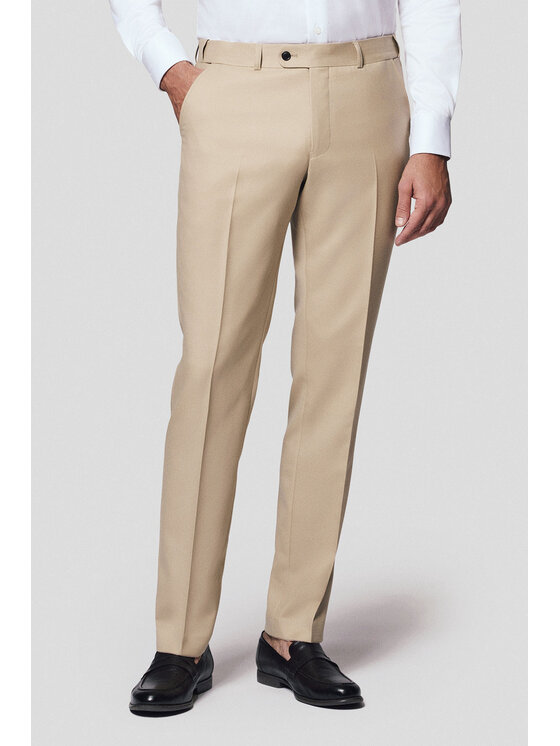 Lancerto Lancerto Garnitur Percoto GA073125000005 Beżowy Slim Fit