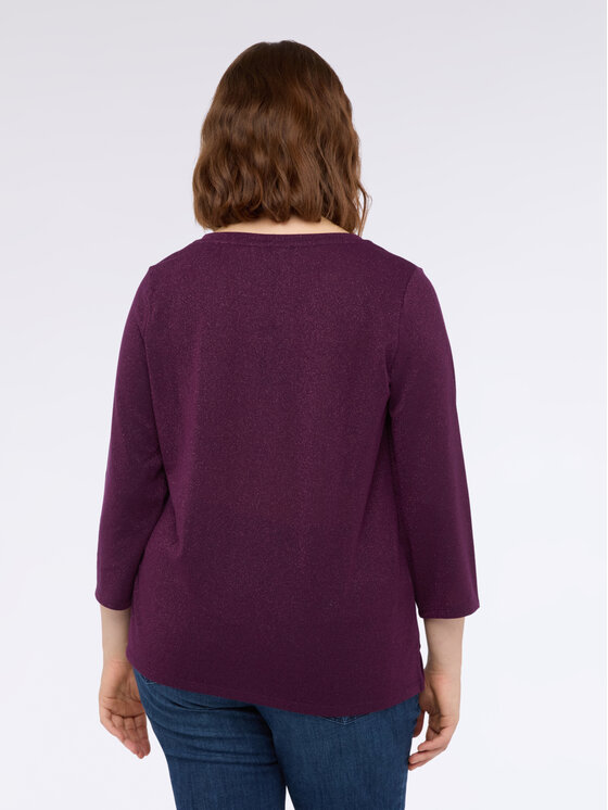 Fiorella Rubino Fiorella Rubino T-shirt G02RL108988N039 Viola Regular Fit