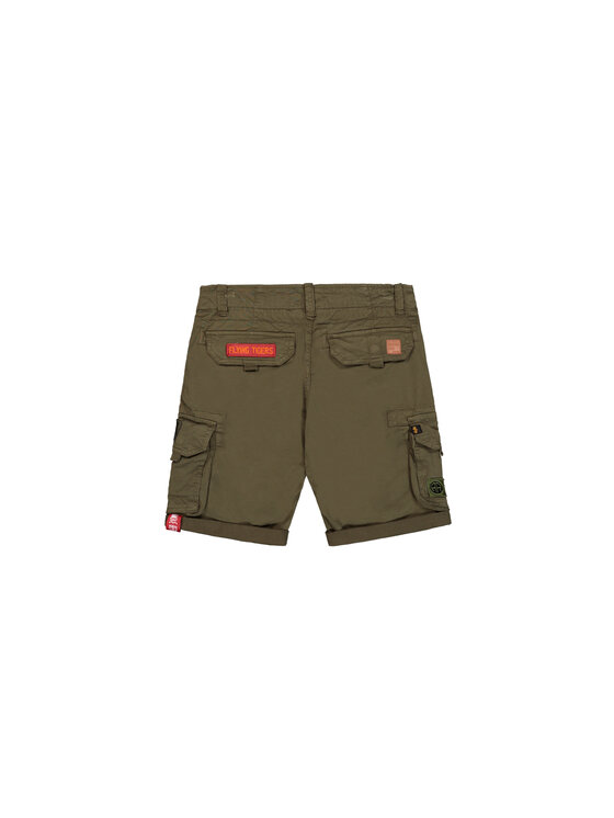 Alpha Industries Alpha Industries Szorty Crew Patch Short Zielony Slim Fit