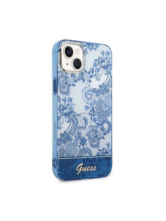 Guess Guess Etui na telefon Porcelain Niebieski
