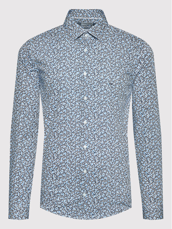 Calvin Klein Calvin Klein Hemd Seasonal print K10K109172 Blau Slim Fit