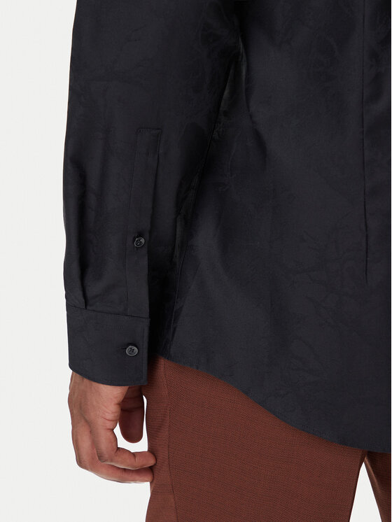 HUGO HUGO Krekls Kenno 50500965 Melns Slim Fit