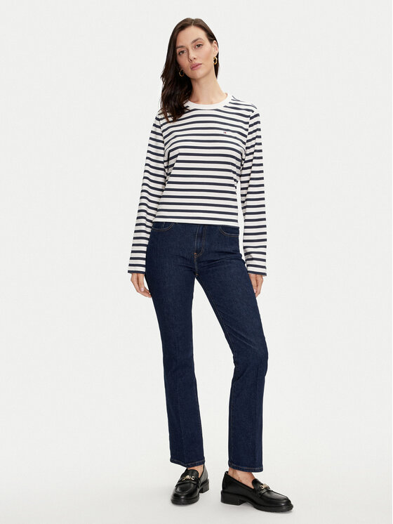 Tommy Hilfiger Tommy Hilfiger Blúz Modern WW0WW42324 Sötétkék Regular Fit