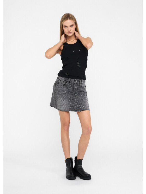 Liu Jo Liu Jo Minigonna UF5096D502088281 Grigio Regular Fit