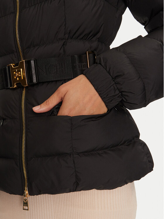 Elisabetta Franchi Elisabetta Franchi Pehelykabát PI-76D-46E2-X680 Fekete Regular Fit