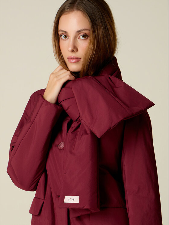 Oltre Oltre Giubbotto piumino F042R001545N029 Bordeaux Baggy Fit