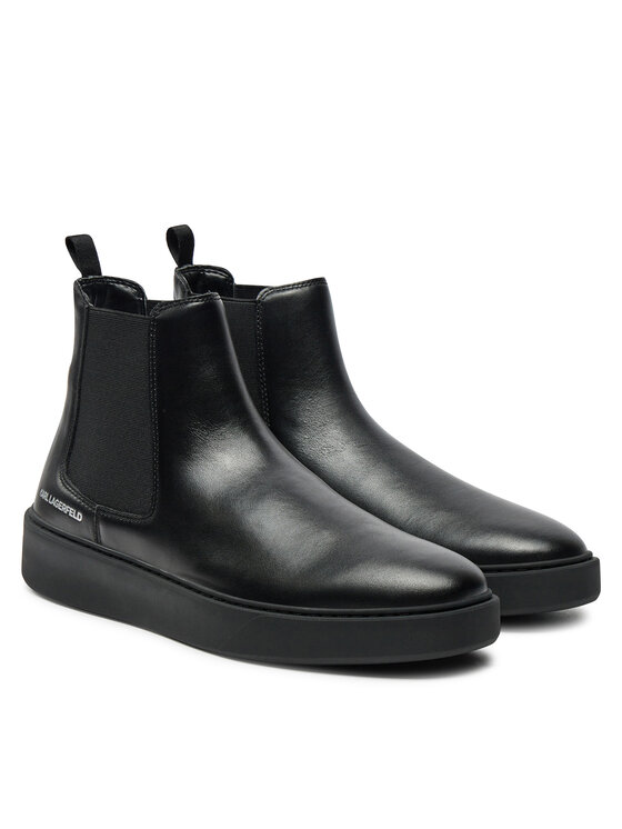 KARL LAGERFELD KARL LAGERFELD Kotníková obuv s elastickým prvkem KL53340A Černá