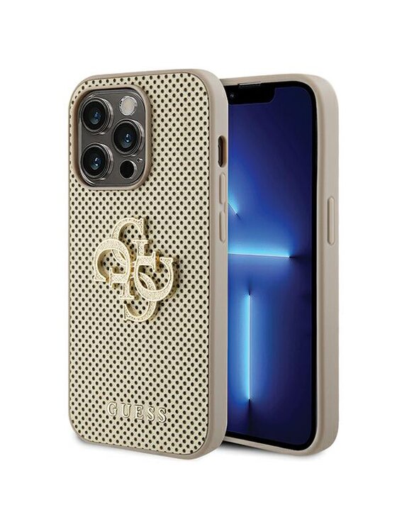 Etui na telefon Guess, Złote, iPhone 15 Pro