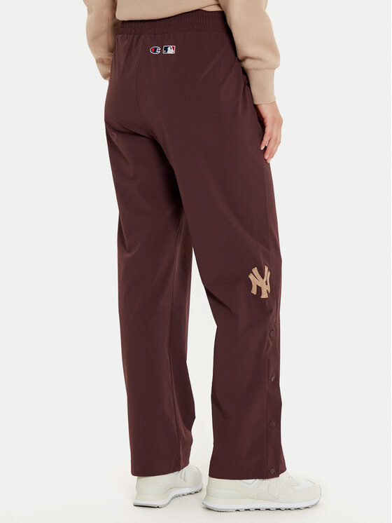 Champion Champion Spodnji del trenirke 117511 Rjava Wide Leg