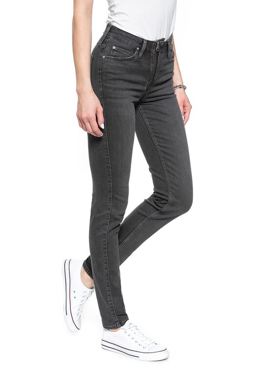Lee Lee Jeansy SCARLETT HIGH Czarny Skinny Fit