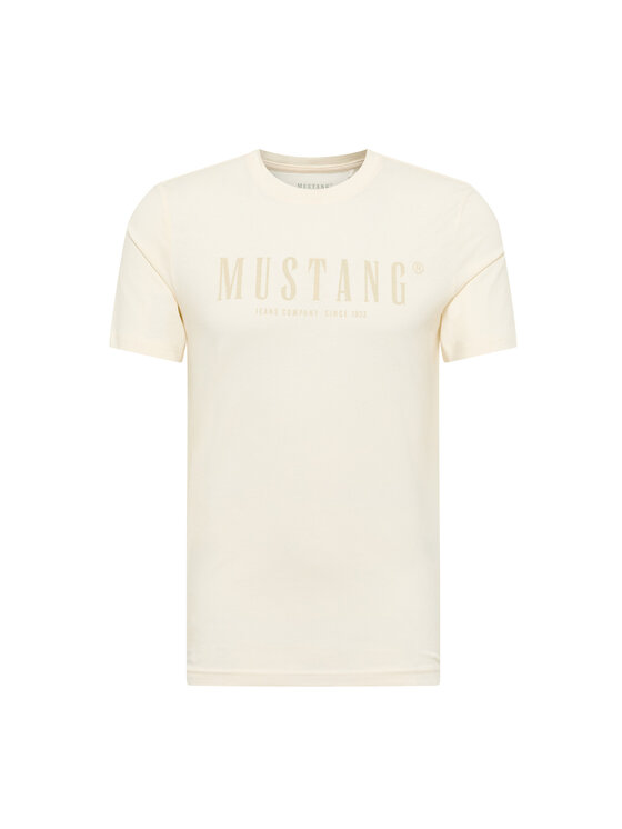 Mustang Mustang T-Shirt Style Austin Biały Regular Fit