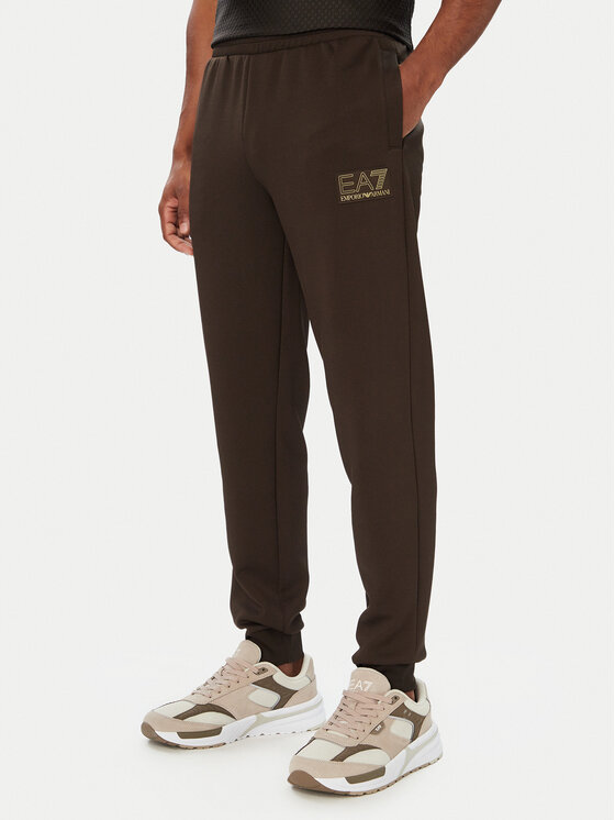 EA7 Emporio Armani EA7 Emporio Armani Donji dio trenerke 7M002248 AF26242 U6027 Tamno smeđa Regular Fit