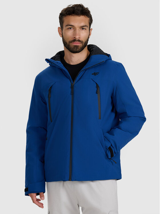 4F 4F Kurtka przejściowa URBAN COMMUTER Niebieski Regular Fit