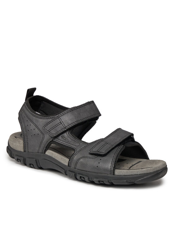 Geox Geox Sandály Uomo Sandal Strada U4524B 000ME C9999 Černá