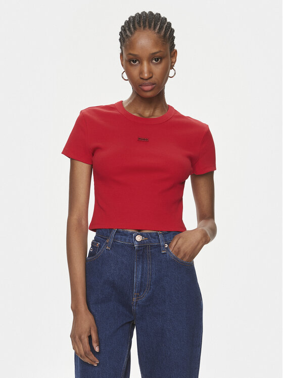 Hugo Tricou Deluisa_1 50508636 Roșu Slim Fit