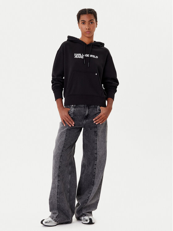Karl Lagerfeld Jeans Karl Lagerfeld Jeans Džemperis A2W20053 Juoda Regular Fit