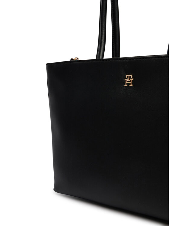 Tommy Hilfiger Tommy Hilfiger Käekott Th Logotape Tote AW0AW18742 Must