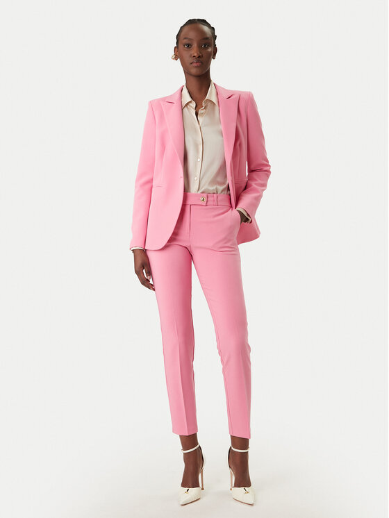 Rinascimento Rinascimento Szövet nadrág CFC0128638003 Rózsaszín Slim Fit