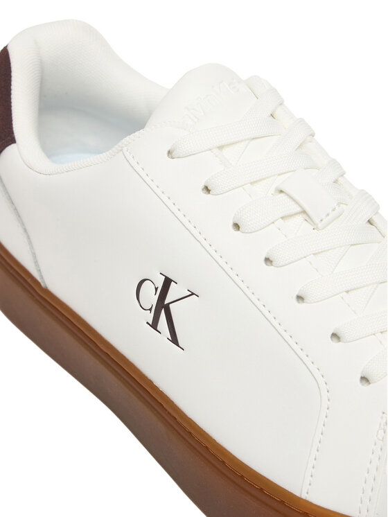 Calvin Klein Calvin Klein Sneakers Classic Cupsole Laceup Lth YM0YM01435 Alb