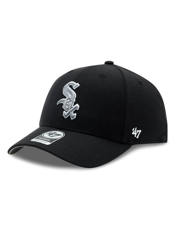 Chicago White Sox 47 Brand All Black Sure Shot Snapback Hat