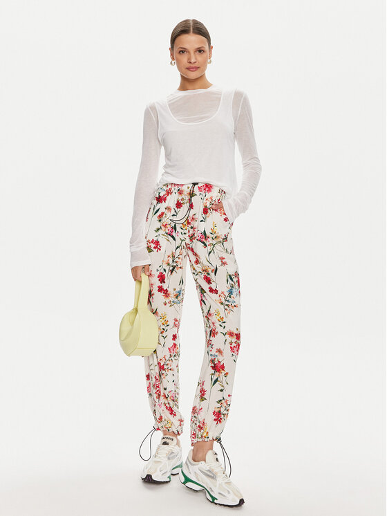 ViCOLO ViCOLO Текстилни панталони TB2129 Екрю Regular Fit
