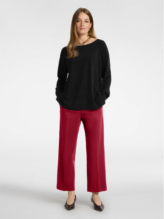 Elena Mirò Elena Mirò Spodnie materiałowe P801P000576N036 Bordowy Regular Fit