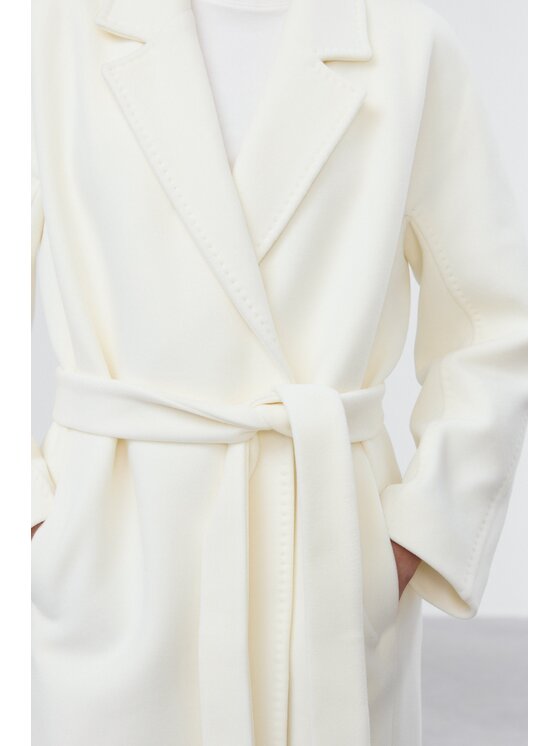 Estro Estro Cappotto di lana ER00119518 Beige Loose Fit