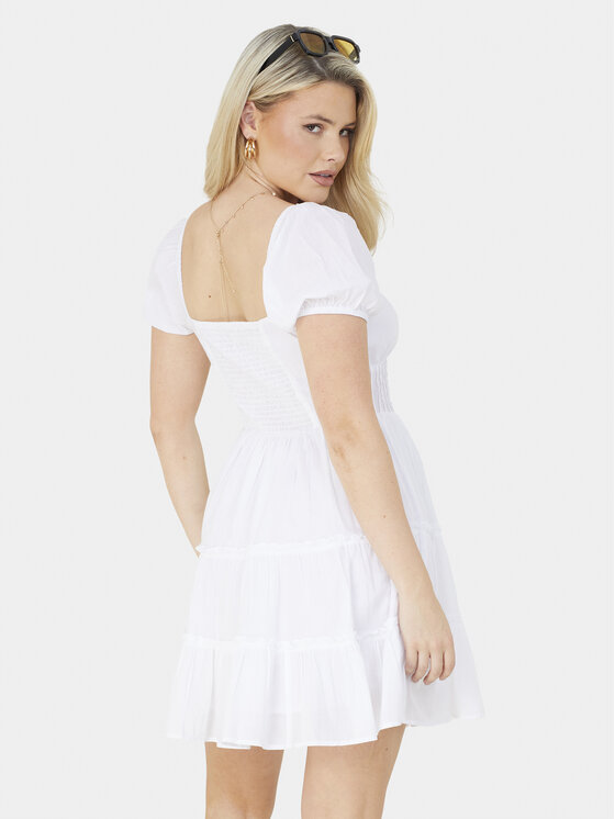 Brave Soul Brave Soul Sukienka letnia LDRW-654BELINDAW Biały Straight Fit