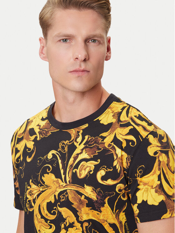 Versace Jeans Couture Versace Jeans Couture T-Shirt 79GAH6S0 JS515 Czarny Regular Fit
