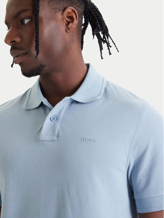 BOSS BOSS Поло Prime 50507813 Голубий Regular Fit