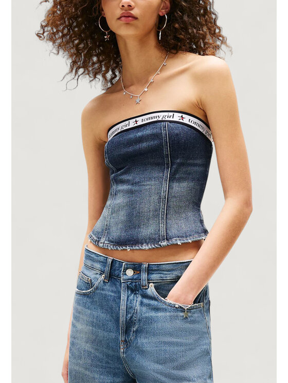 Tommy Jeans Tommy Jeans T-Shirt TOMMY GIRL DENIM TUB Μπλε Girl Fit