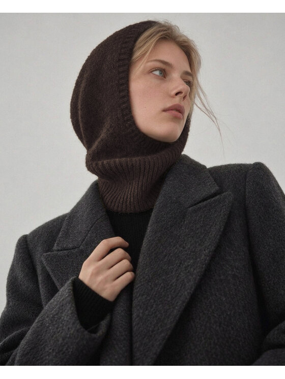 Style Republic Style Republic Kominiarka kaszmir Brązowy ciemny