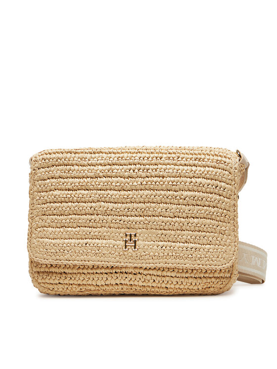 Tommy Hilfiger Tommy Hilfiger Torbica Spring Logo Conv Crossover AW0AW17224 Bež