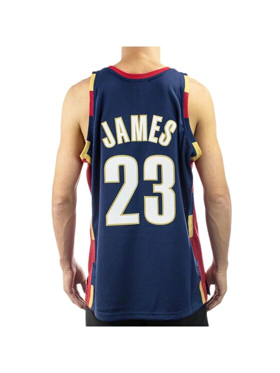 Mitchell & Ness Mitchell & Ness Tank top NBA SWINGMAN ALTERNATE JERSEY CAVALIERS 08 LEBRON JAMES Tmavomodrá Regular Fit