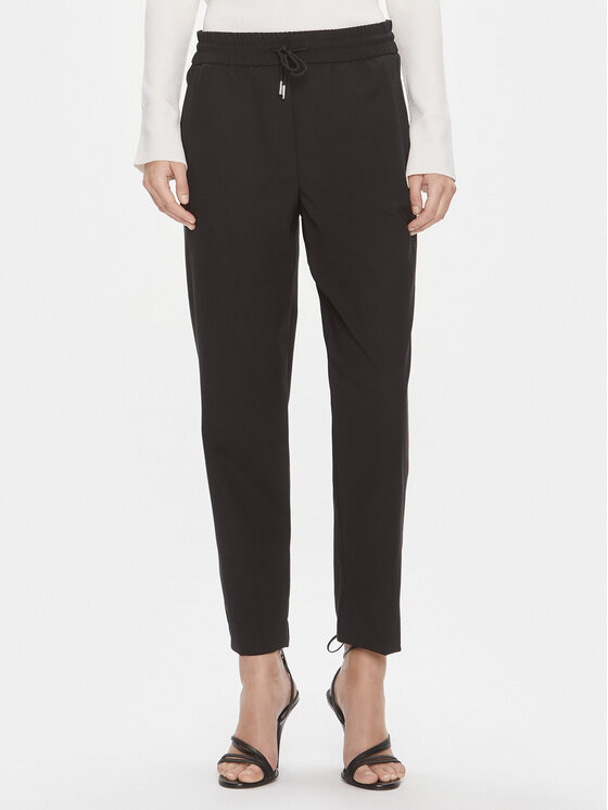Marella Marella Stoffhose Dictate 2413131034 Schwarz Regular Fit