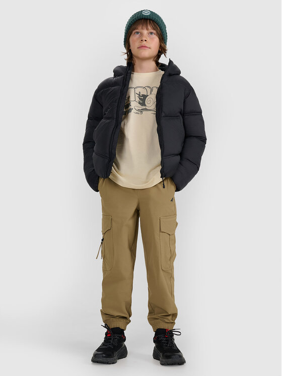 4F 4F Kamizelka OUTERWEAR Czarny Regular Fit