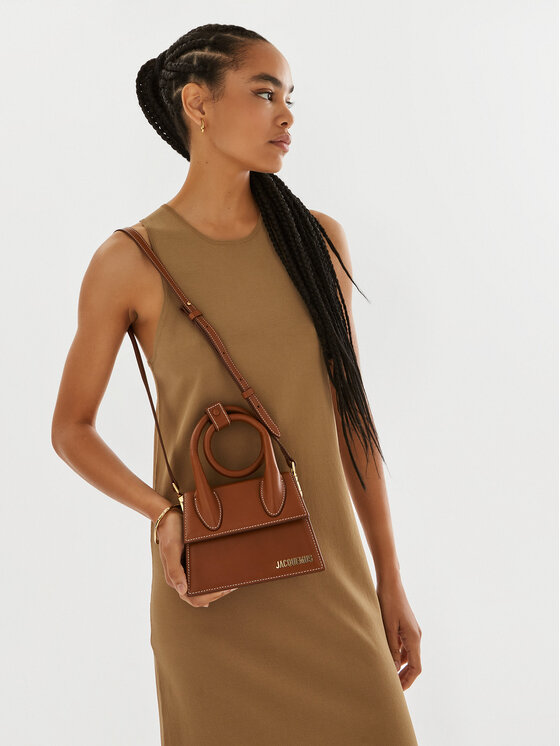 JACQUEMUS JACQUEMUS Torbica Le Chiquito Noeud 213BA005-3072 Smeđa