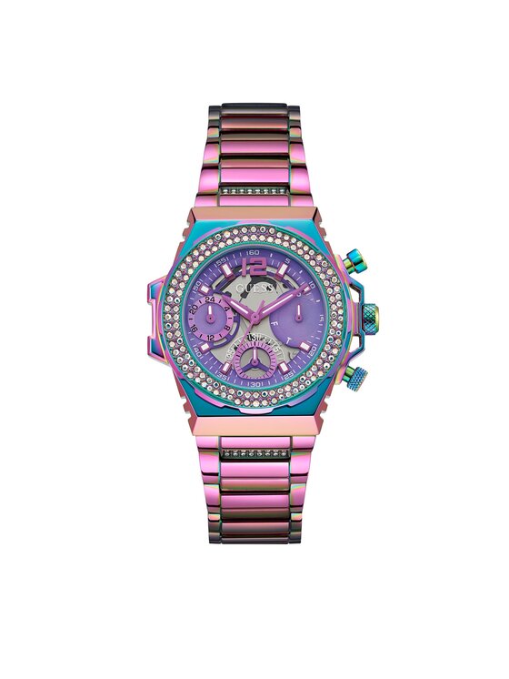 Guess Guess Laikrodis Fusion GW0552L4 Violetinė