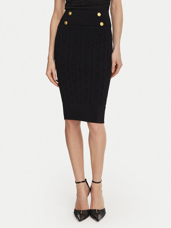 Marciano Guess Fustă tip creion G6YD07 Z1013 Negru Slim Fit