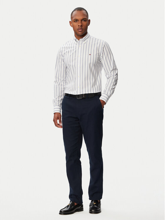 Tommy Hilfiger Tommy Hilfiger Риза Performance MW0MW43430 Светлосин Slim Fit